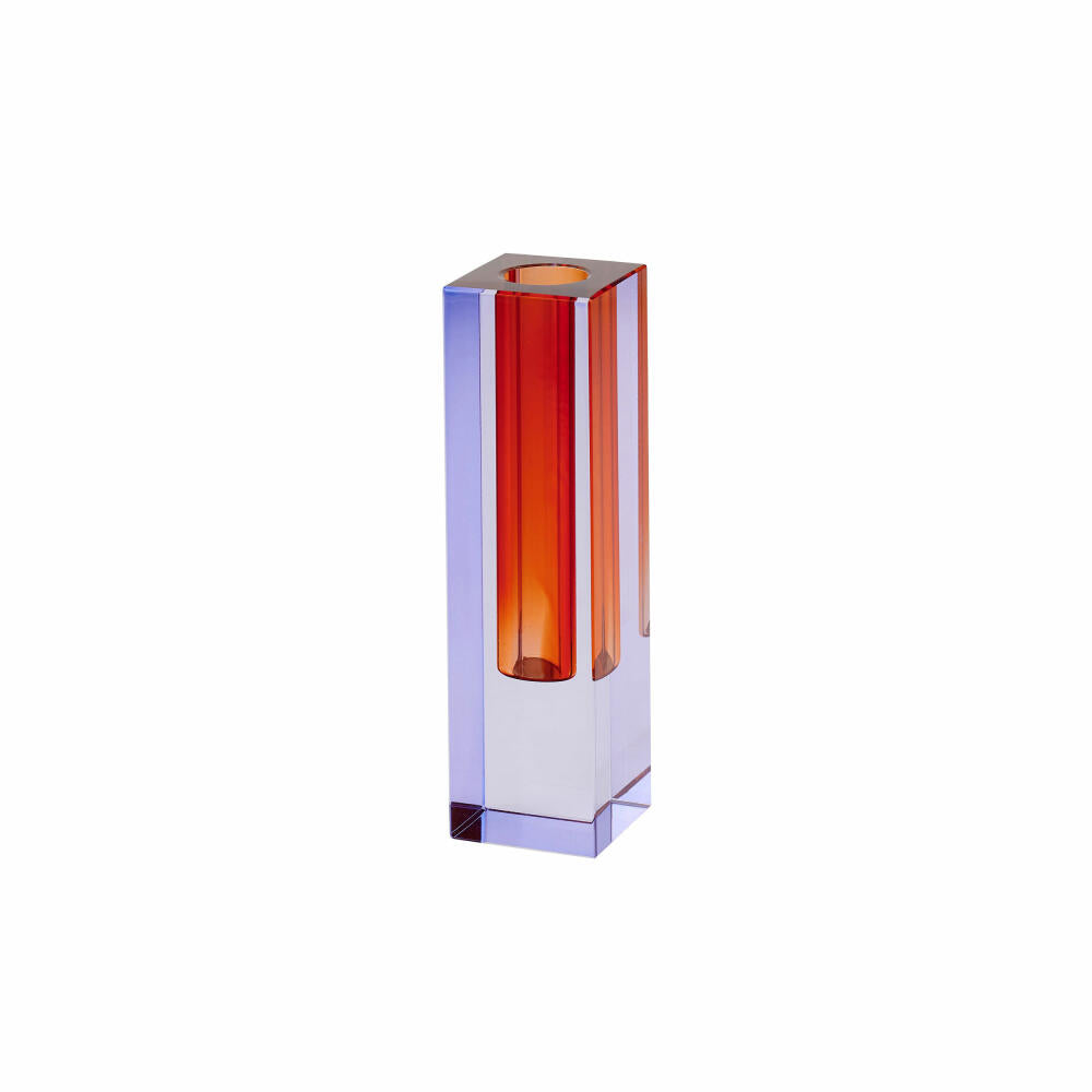 Gift Company Vase Sari, Dekovase, Blumenvase, Kristallglas, Lila, Orange, 14 cm, 1097103014