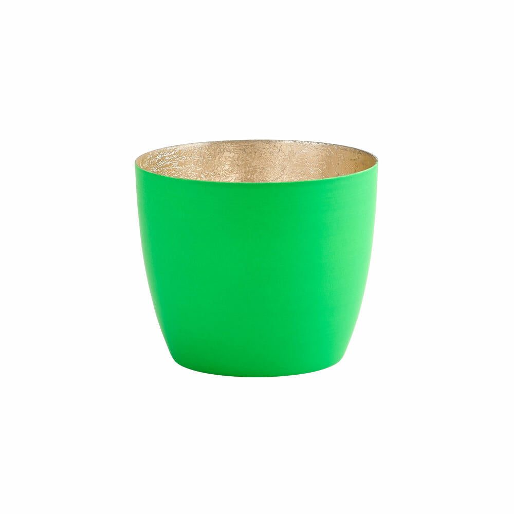 Gift Company Lantern Madras M, Tealight Holder, Candle Holder, Iron, Neon Green, 8.5 cm, 1092504084