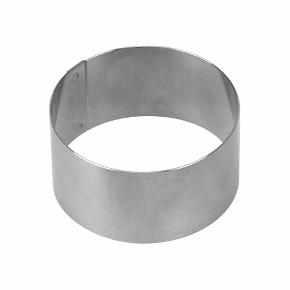 Städter Dessertform Rund, Dessert Form, Dessertring, Servierring, Backring, Ringform, Edelstahl, Ø 5.5 cm x 3.5 cm, 625006