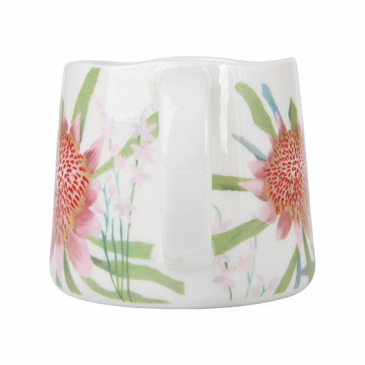 Maxwell & Williams NATIVE BLOOMS Becher Waratah, Tasse, Kaffeebecher, Teebecher, Porzellan, 350 ml, DI0375