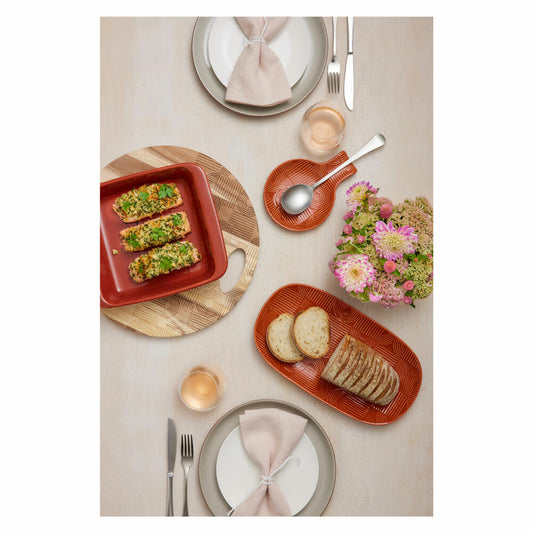 Maxwell & Williams Platte Arc oval, Servierplatte, Keramik, Terracotta, 41 x 30 cm, DR0459
