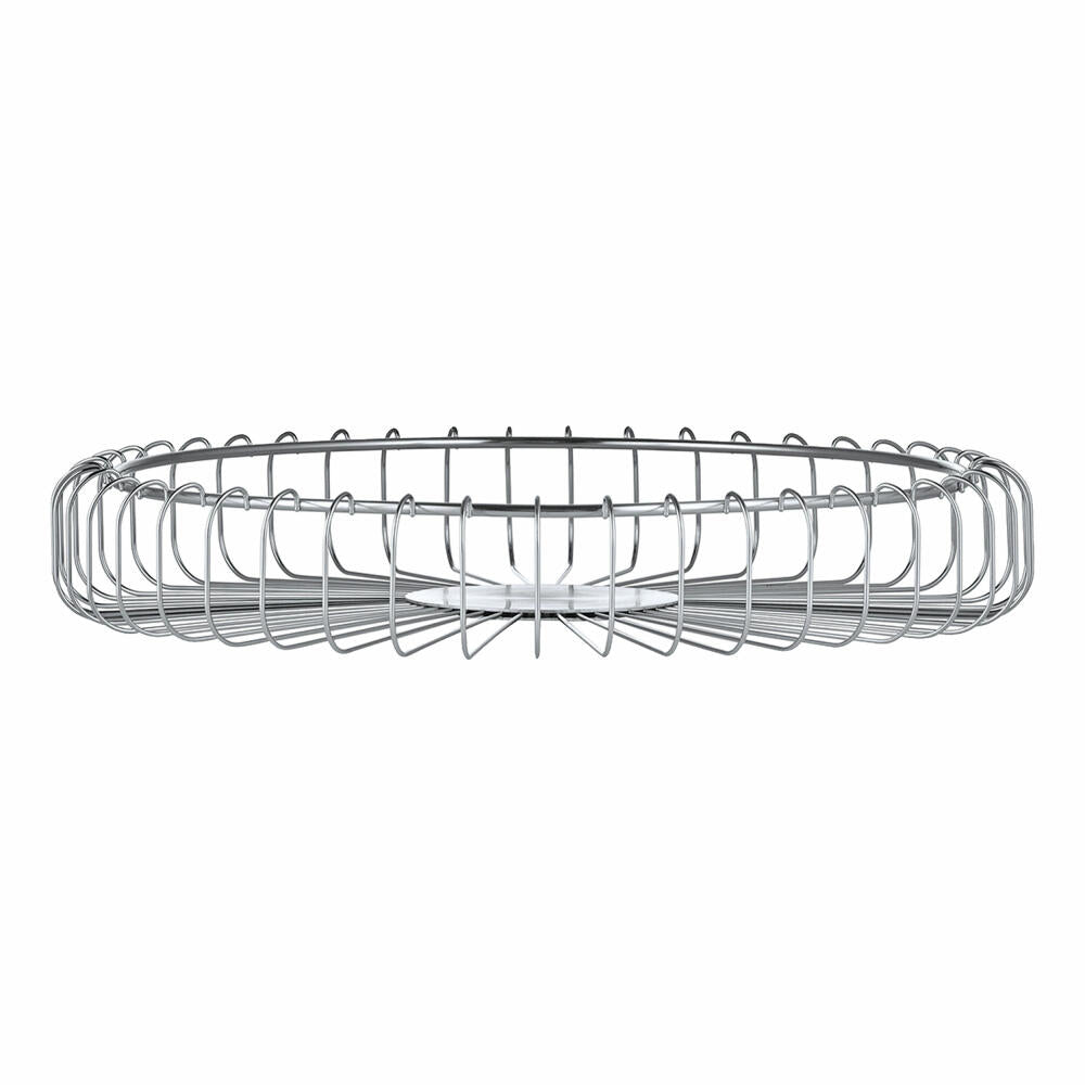 Blomus wire basket Estra Matt, fruit basket, fruit bowl, chrome-plated steel, Chrome, D 37 cm, 64229