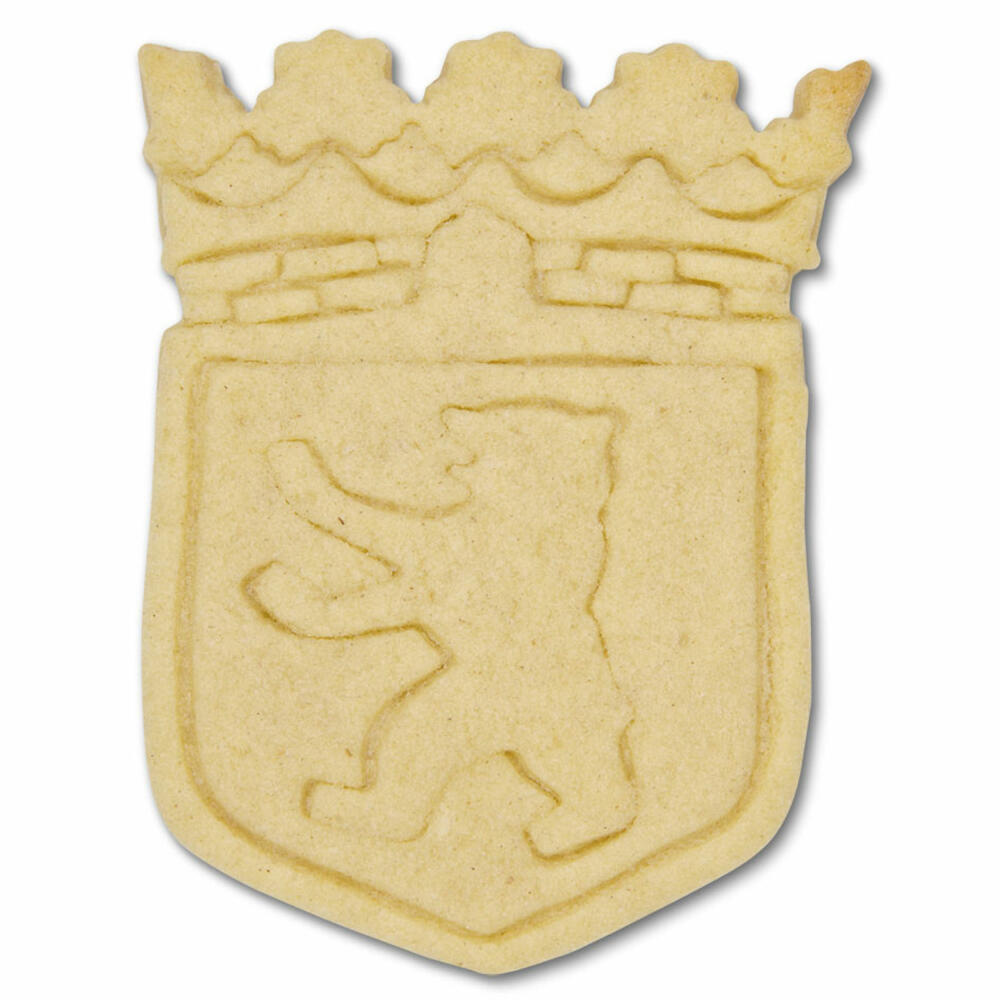 Städter Präge-Ausstecher Berlin Wappen, Ausstechform, Plätzchenform, Keks, Plätzchen, Edelstahl, 9.5 cm, 199767