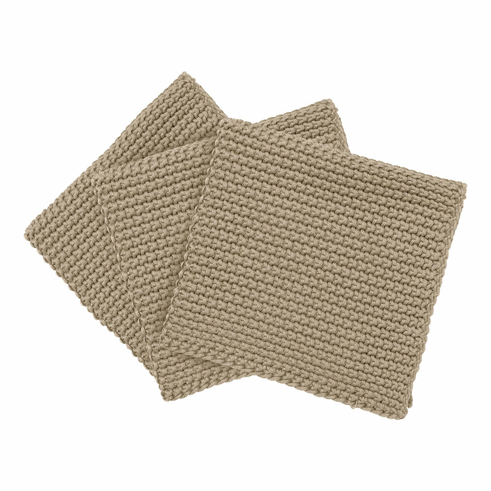 Blomus dishcloths set of 3 Wipe Perla, kitchen towel, drying cloth, cotton, Nomad, 25 x 25 cm, 64234