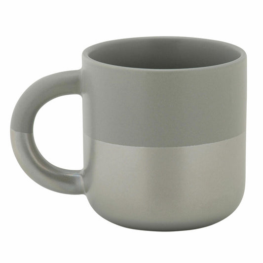 Maxwell & Williams HORIZON Becher, Kaffeebecher, Teebecher, Tasse, Porzellan, Hellgrau, 350 ml, DI0404