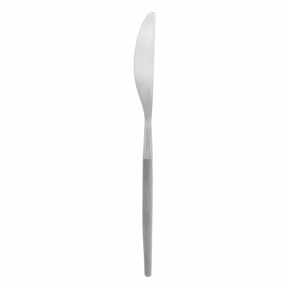 Blomus knife Maxime, table knife, cutlery, matt stainless steel, plastic, Mourning Dove, 64133