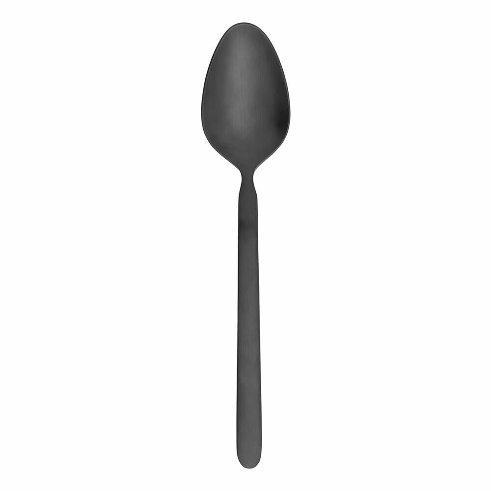 Blomus spoon Stella, dining spoon, table spoon, cutlery, stainless steel matt, black, 20 cm, 64196