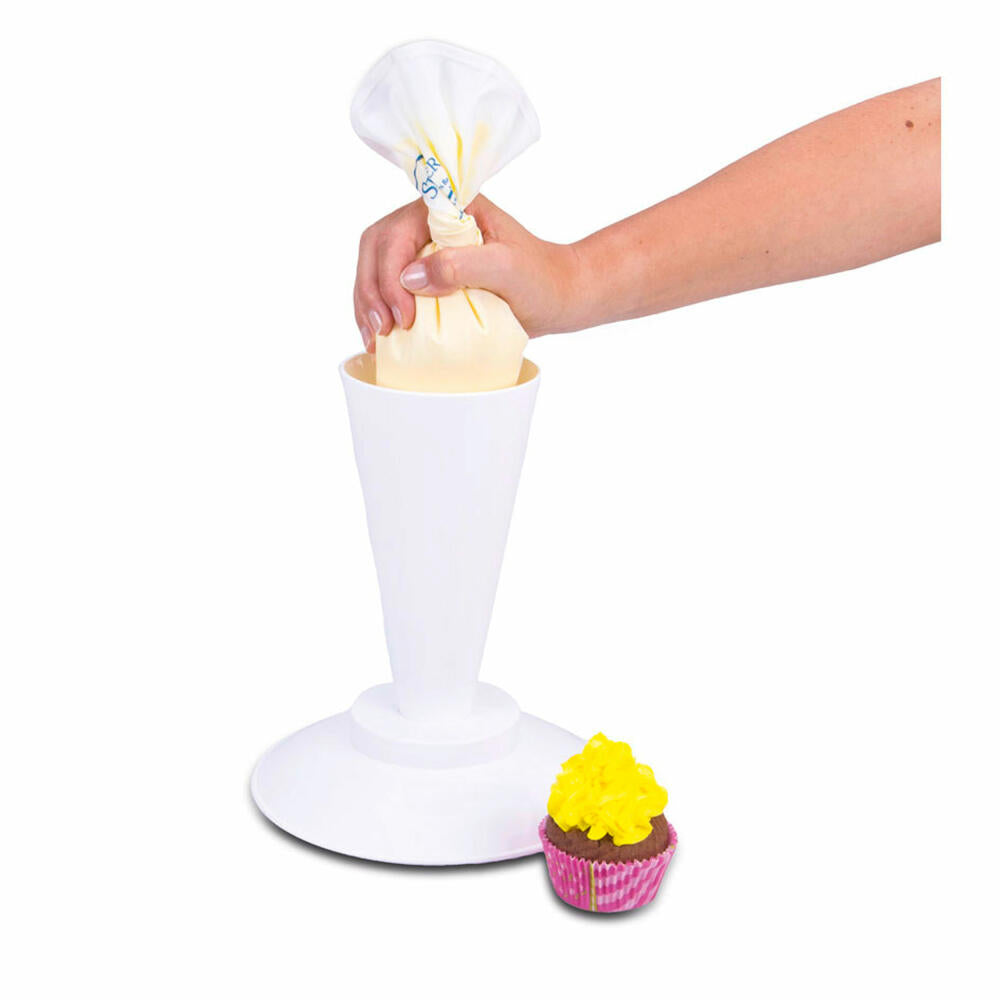 Städter Absetzständer für Spritzbeutel und Tüllen, 2-tlg., Spritzbeutelständer, Ständer, Halter, Kunststoff, H 20 cm, 551022