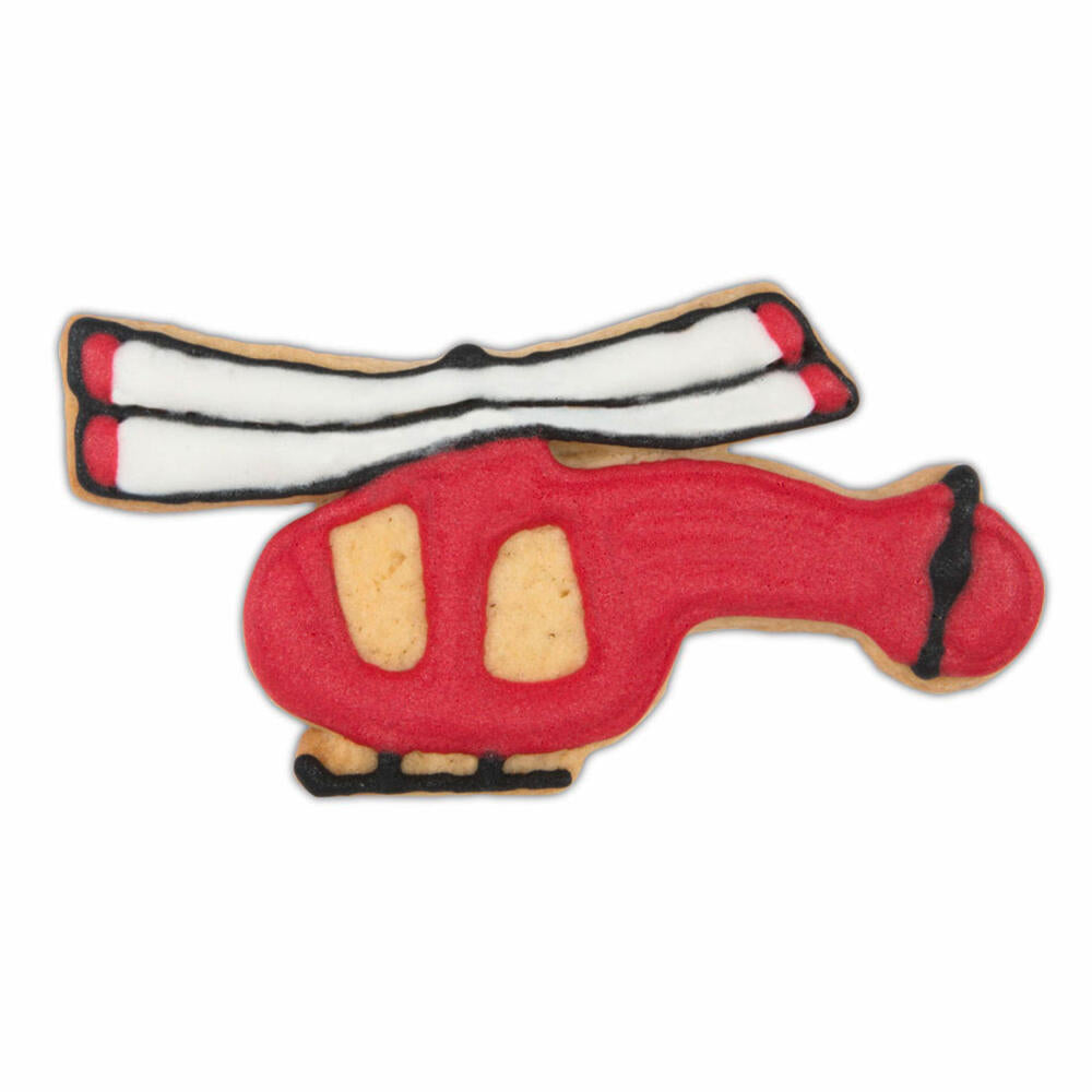 Städter Präge-Ausstecher Helikopter / Hubschrauber, Ausstechform, Plätzchenform, Keks, Plätzchen, Edelstahl, 11 cm, 199637