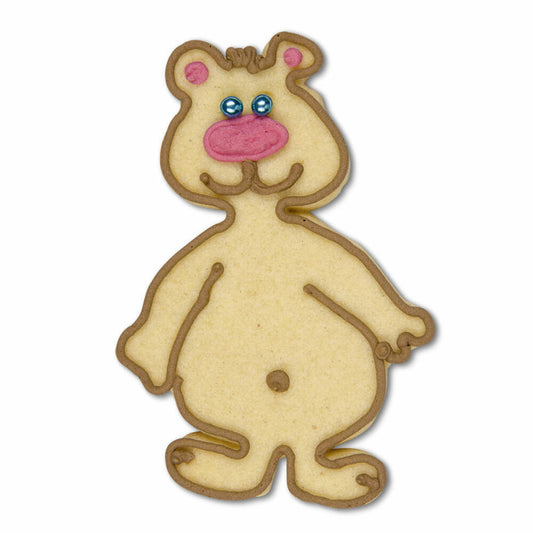 Städter embossed cookie cutter bear standing, cookie cutter, cookie mold, biscuit, cookies, stainless steel, 10 cm, 199651