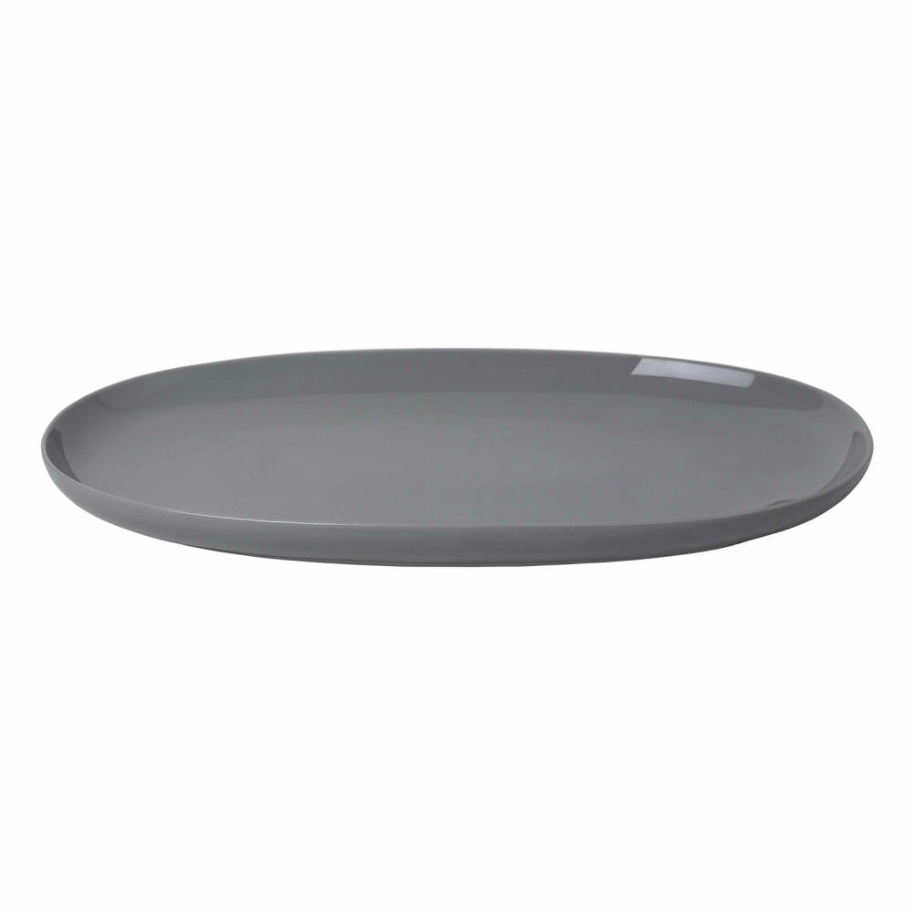 Blomus serving plate RO Sharkskin large, serving plate, plate, porcelain, 24 cm, 64152