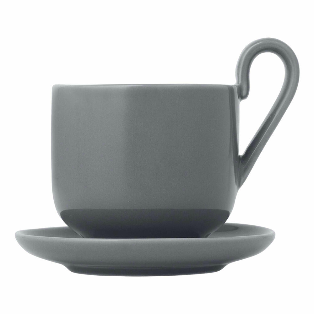 Blomus Set of 2 Espresso Cups RO Sharkskin, Coffee Cups, Mugs, Porcelain, 80 ml, 64137