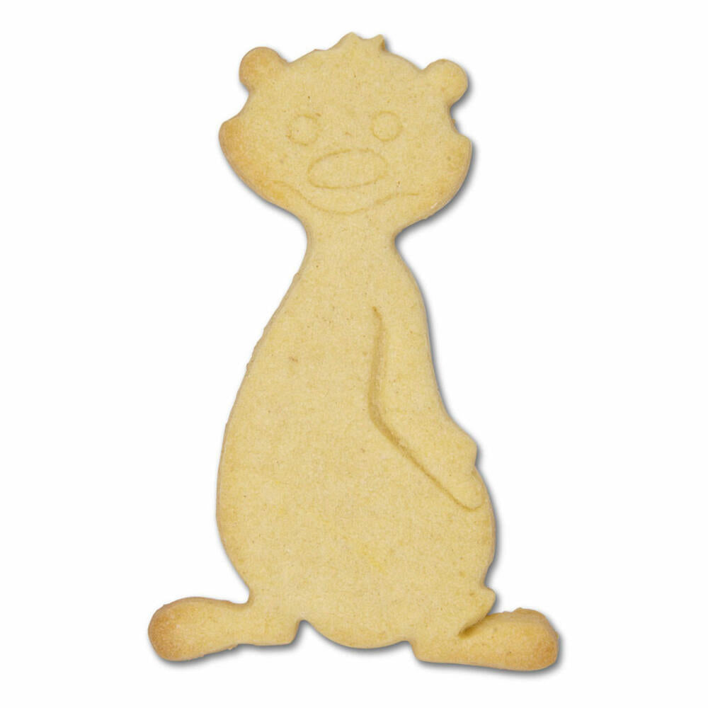 Städter Präge-Ausstecher Erdmännchen, Ausstechform, Plätzchenform, Keks, Plätzchen, Edelstahl, 10.5 cm, 199699