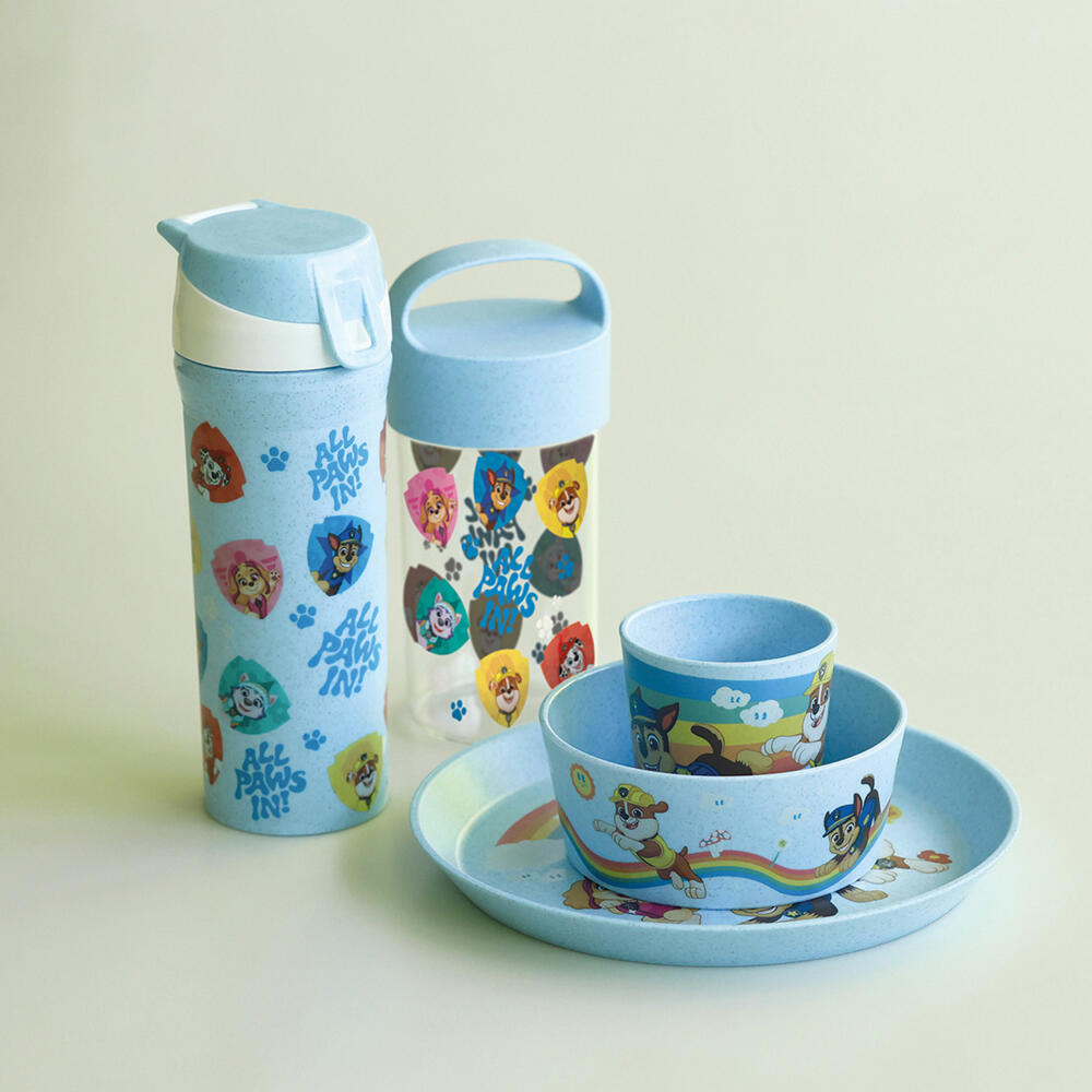 Koziol Teller Connect Plate Grow Paw Patrol, Dessertteller, Kunststoff, Organic Sky Blue, 20.5 cm, 8308736