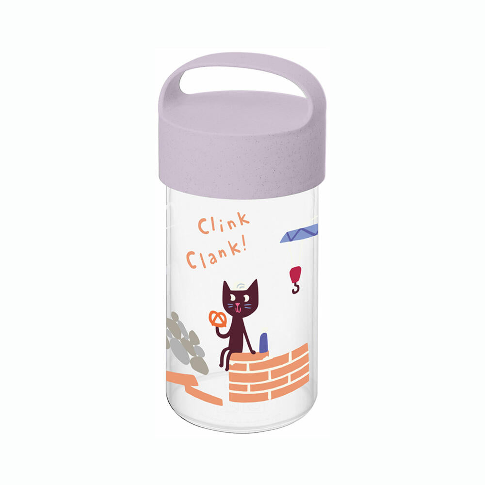 Koziol Snackpot Buddy Snack Trucks, Trinkflasche, Kunststoff, Organic Grey, 500 ml, 8347747