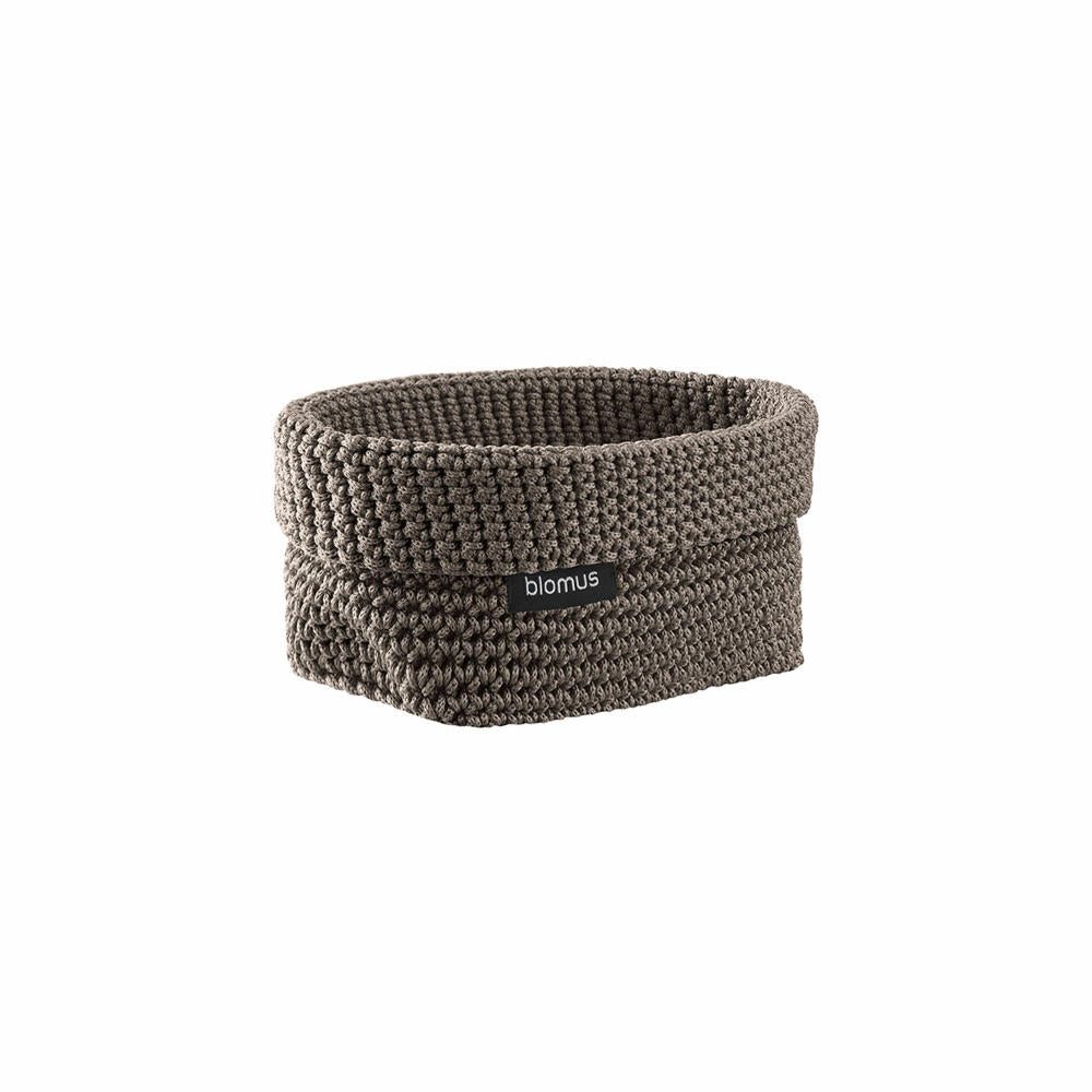 Blomus Häkelkorb Tela, Aufbewahrungskorb fürs Bad, Kunstfaser, Fungi, M, 66469