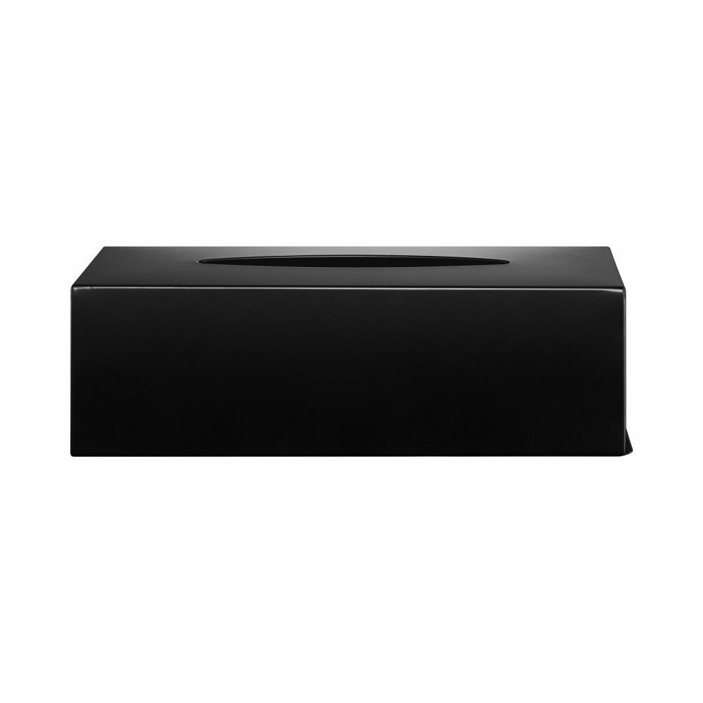 Blomus Feuchttücher-Box Nexio Black, Edelstahl Matt, 24 x 12 x 7.5 cm, 66411