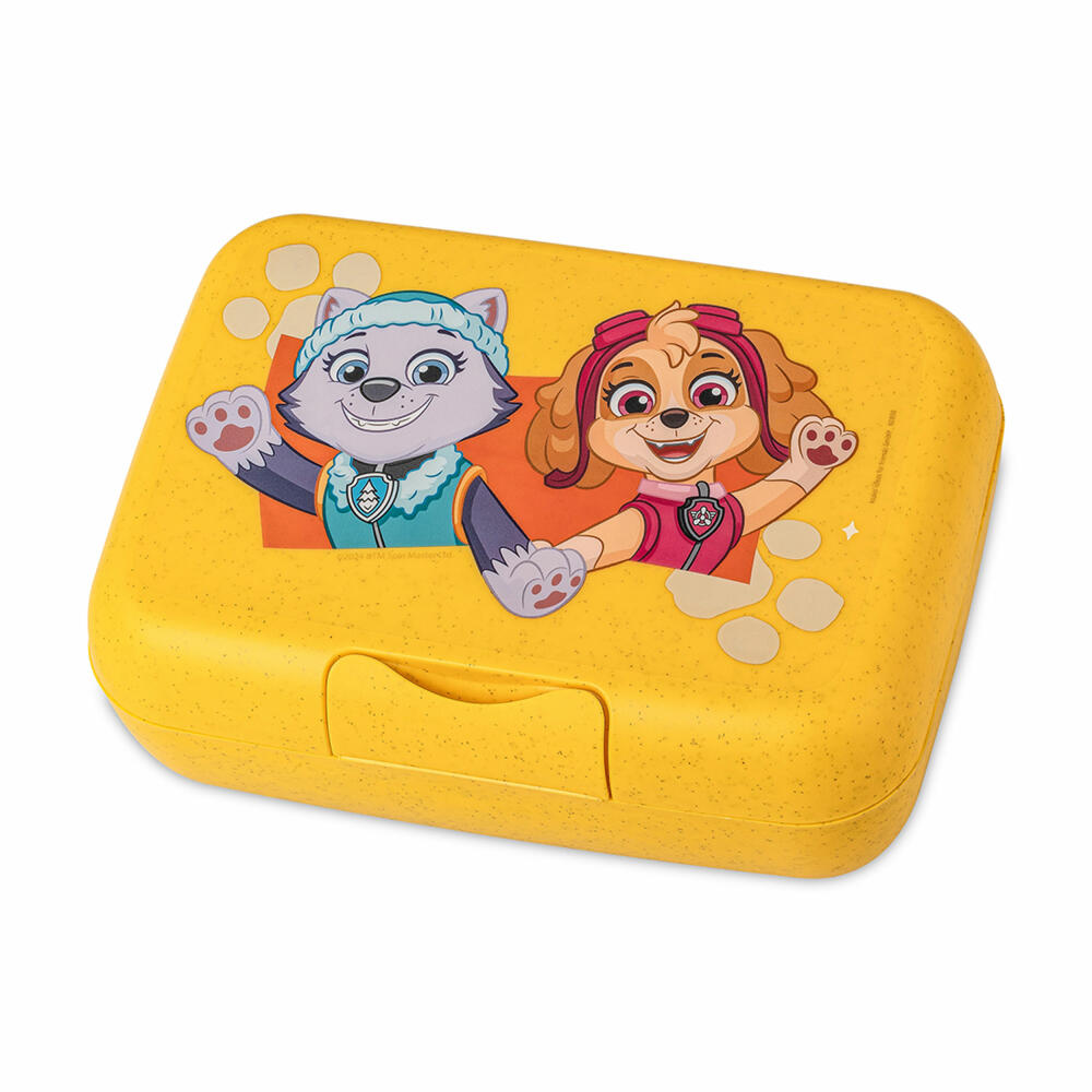 Koziol Lunchbox Candy L Grow Paw Patrol with Divider Tray, Breakfast Box, Plastic, Organic Yellow, 8315737