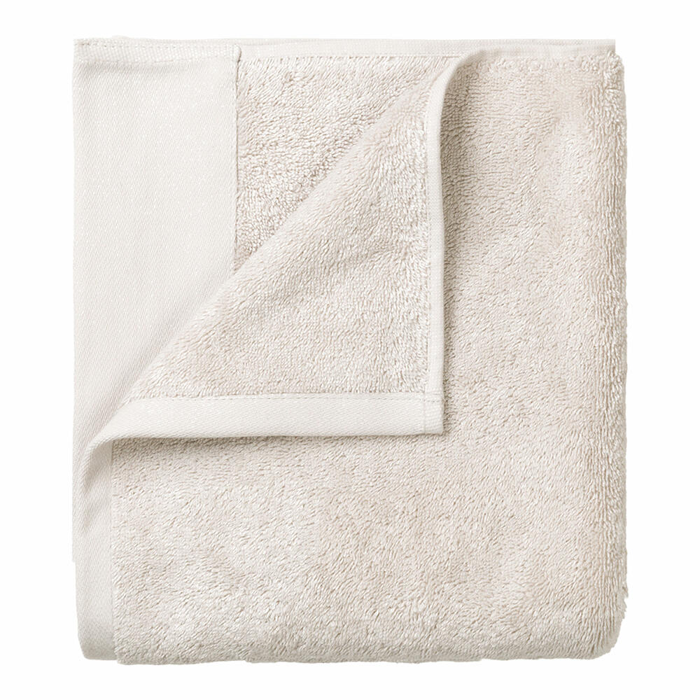 Blomus RIVA guest towel set of 4, guest towel, hand towel, cotton, moonbeam, 30 x 30 cm, 69130