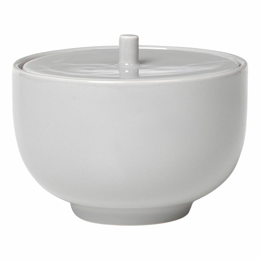 Blomus RO sugar bowl, sugar bowl, tin, sugar container, porcelain, Nimbus Cloud, 64051