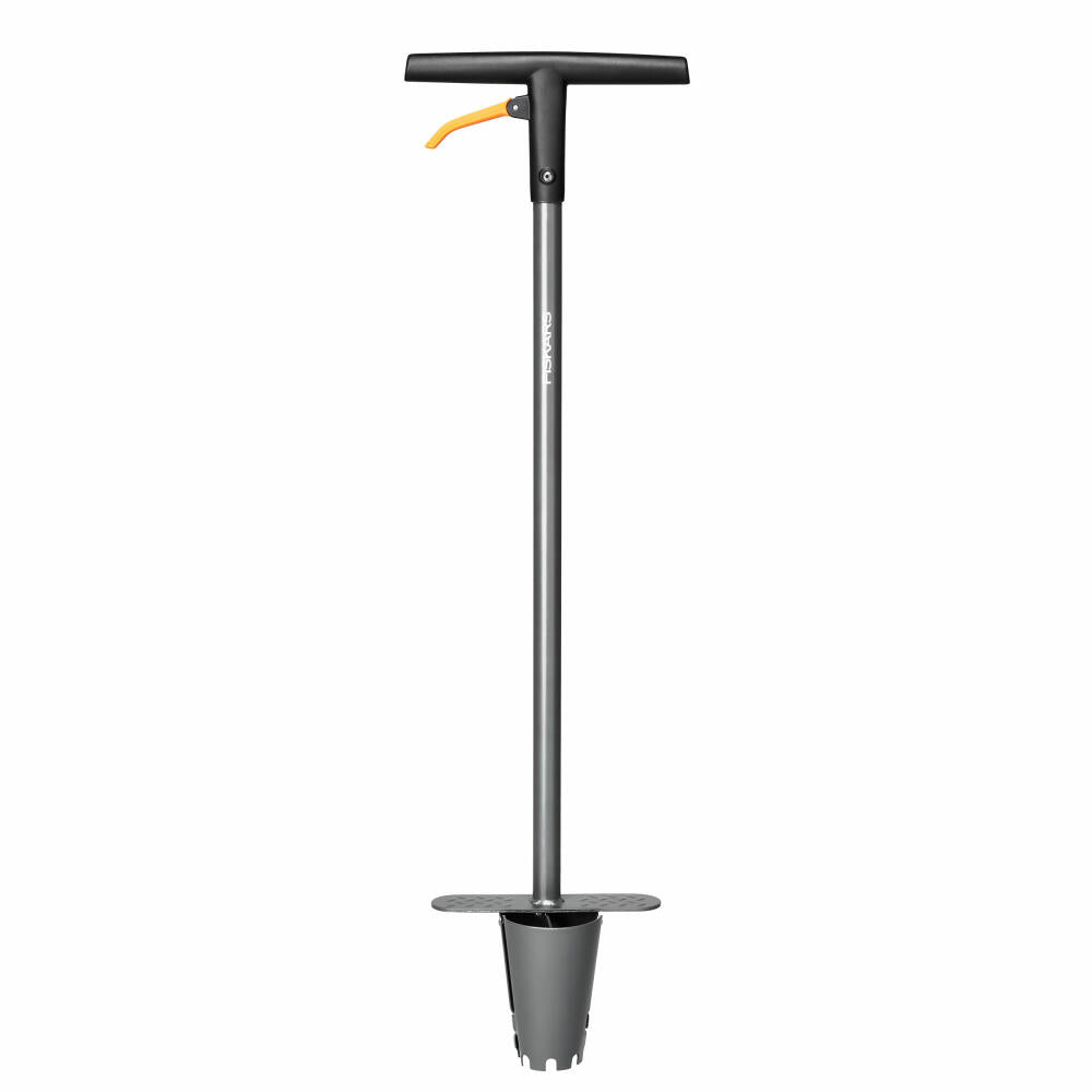 Fiskars Ergo Blumenzwiebel-Pflanzer, Pflanzhilfe, Blumenpflanzer, Stahl, 1057078