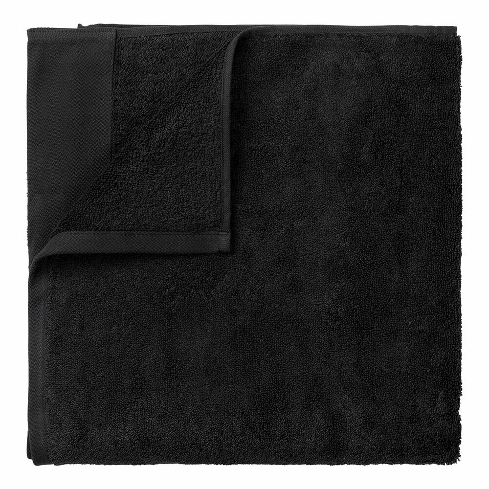 Blomus Sauna Towel Riva, Sauna Towel, Bath Towel, Cotton, Black, 100 x 200 cm, 66303