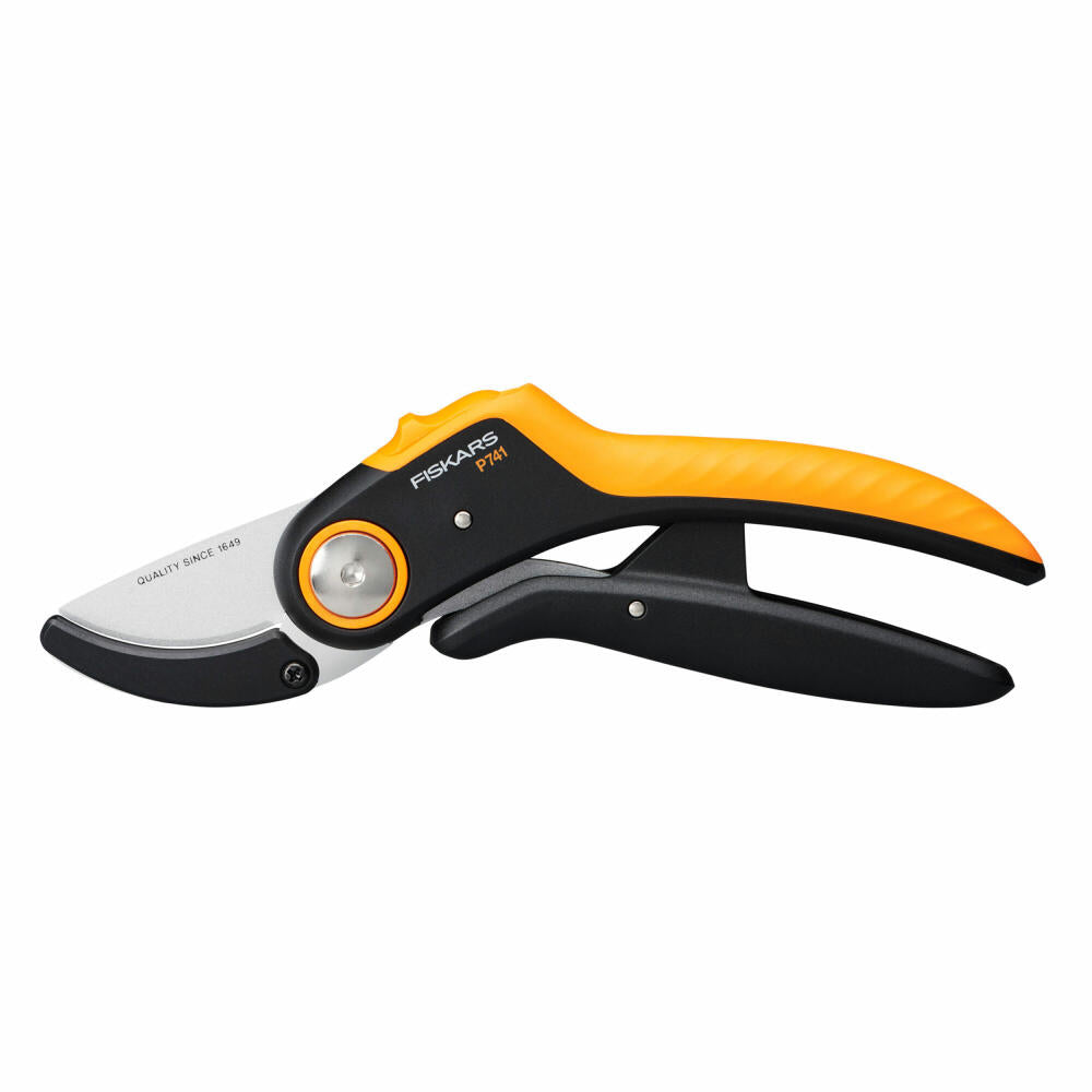 Fiskars Plus PowerLever Anvil Pruner P741, Anvil Shears, Branch Shears, Garden Tool, Steel, FiberComp Plastic, Orange, 1057171