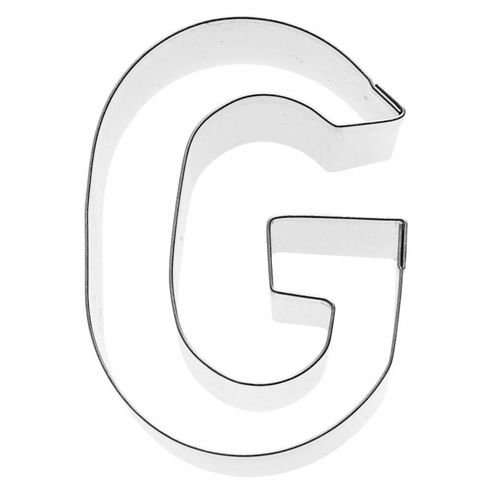 Birkmann Ausstechform Buchstabe G, Ausstecher, Plätzchenform, Keks, Plätzchen, Edelstahl, 6 cm, 196353