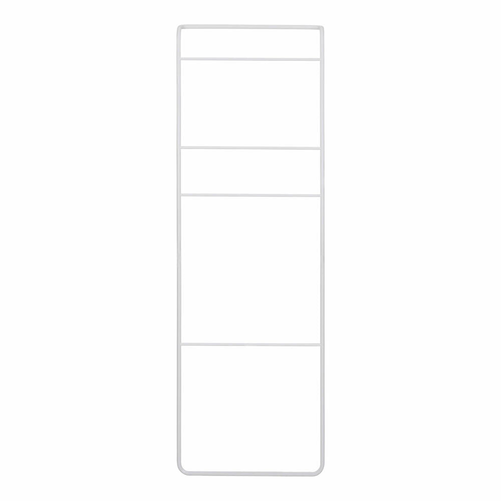 Blomus towel ladder Modo, towel holder, steel titanium coated, rubber, white, 170 x 55 cm, 66272