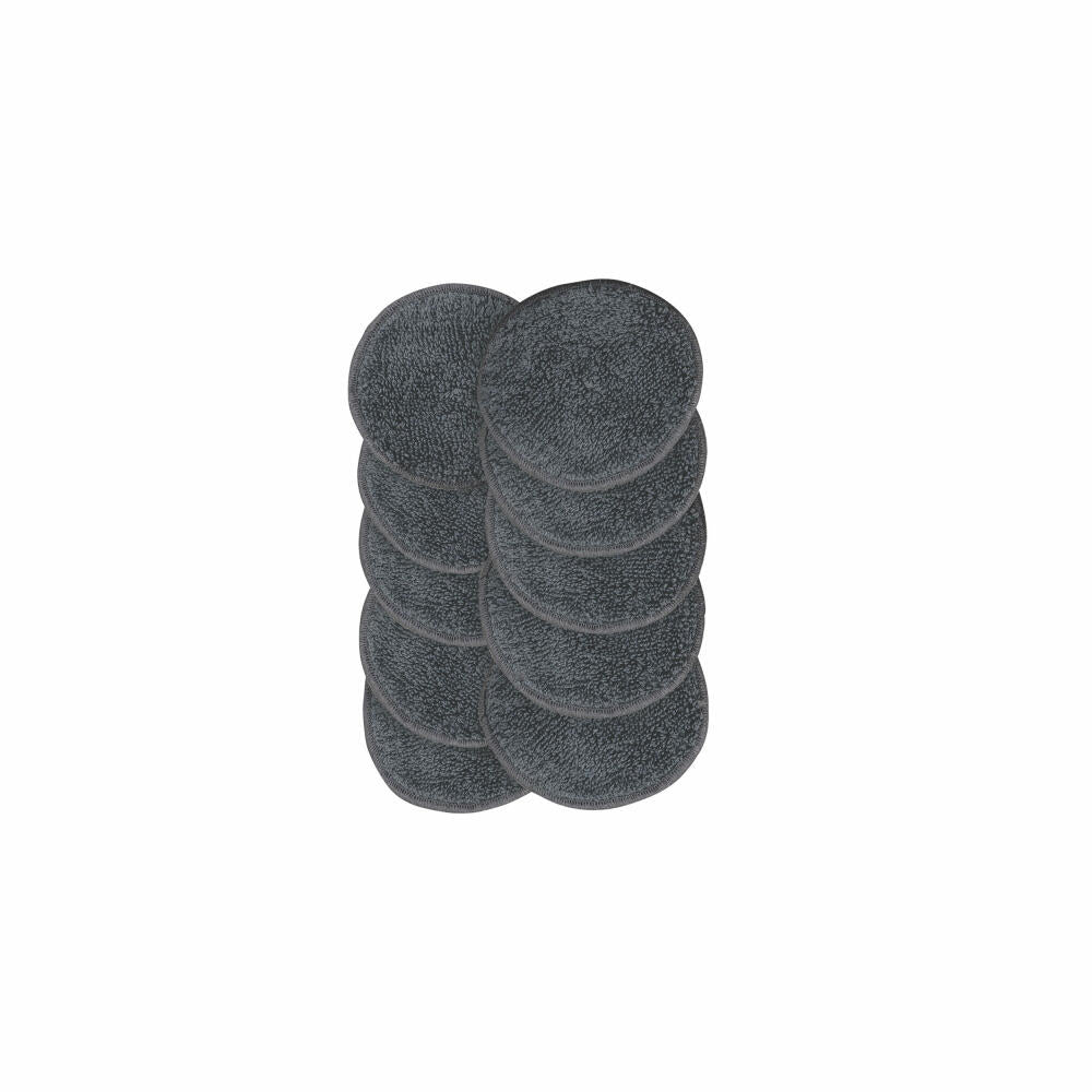 Blomus Make-Up Removal Pads Set of 10 Asea Pewter, Make-Up Removal Pads, Cotton, 8 cm, 66344
