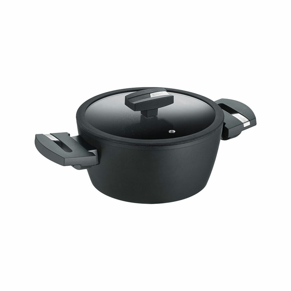 Berndes Balance Induction Enduro Kochtopf, Topf, Antihaftversiegelung, Aluminium, Schwarz, Ø 20 cm, 0019884502