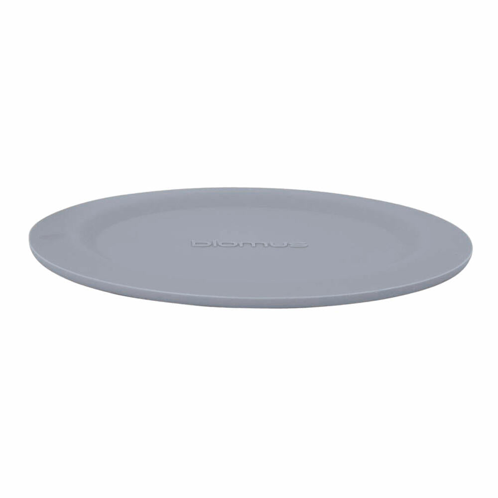 Blomus Set of 6 coasters LARETO, cup coasters, coaster, stainless steel matt, silicone, sharkskin, 64063