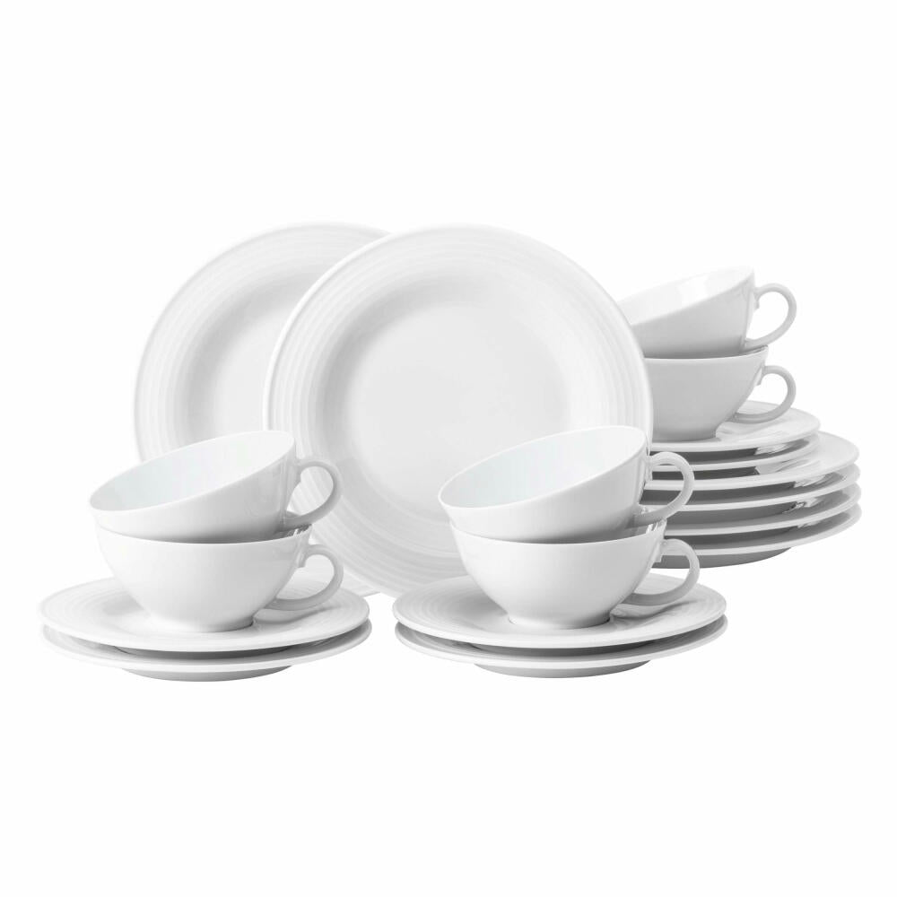 Seltmann Weiden Beat Tea Service Small, Tableware Set, Service, Tableware Set, Porcelain, White, 18 pcs., 1751422