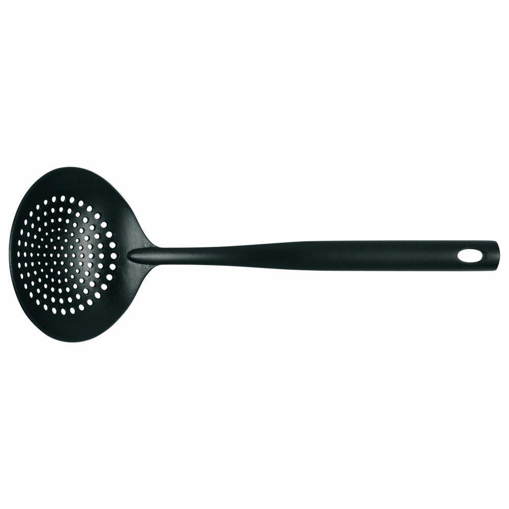 Brabantia Küchenhelfer Basic, Abschöpfer/Schaumlöffel, Kelle in Schwarz, 365102