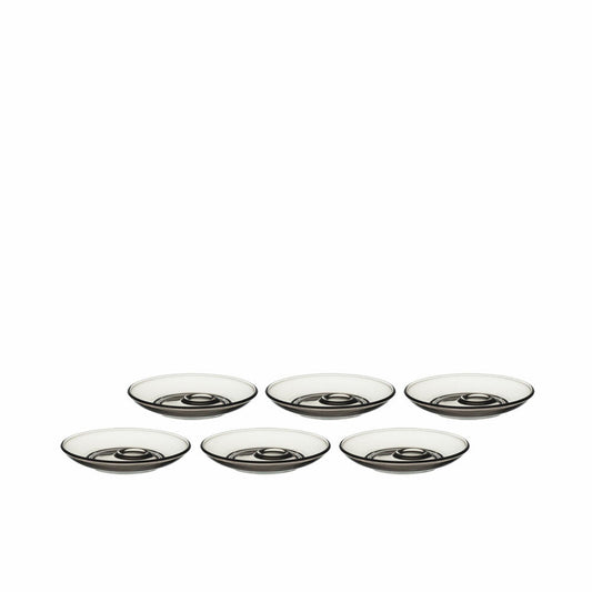 Leonardo Senso Saucer, Small Saucer, Plate for Cup, Glass, Grey, Ø 11.5 cm, 49682