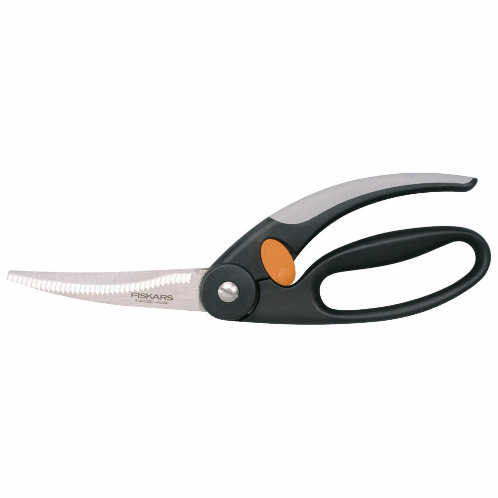 Fiskars Functional Form Poultry Shears, Poultry Scissors, Kitchen Scissors, Kitchen Aid, Stainless Steel, 25 cm, 1003033