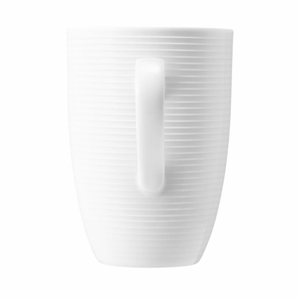 Seltmann Weiden Beat Maxi Mug with Handle, Mug, Coffee Mug, Cup, Porcelain, White, 450 ml, 001.751413