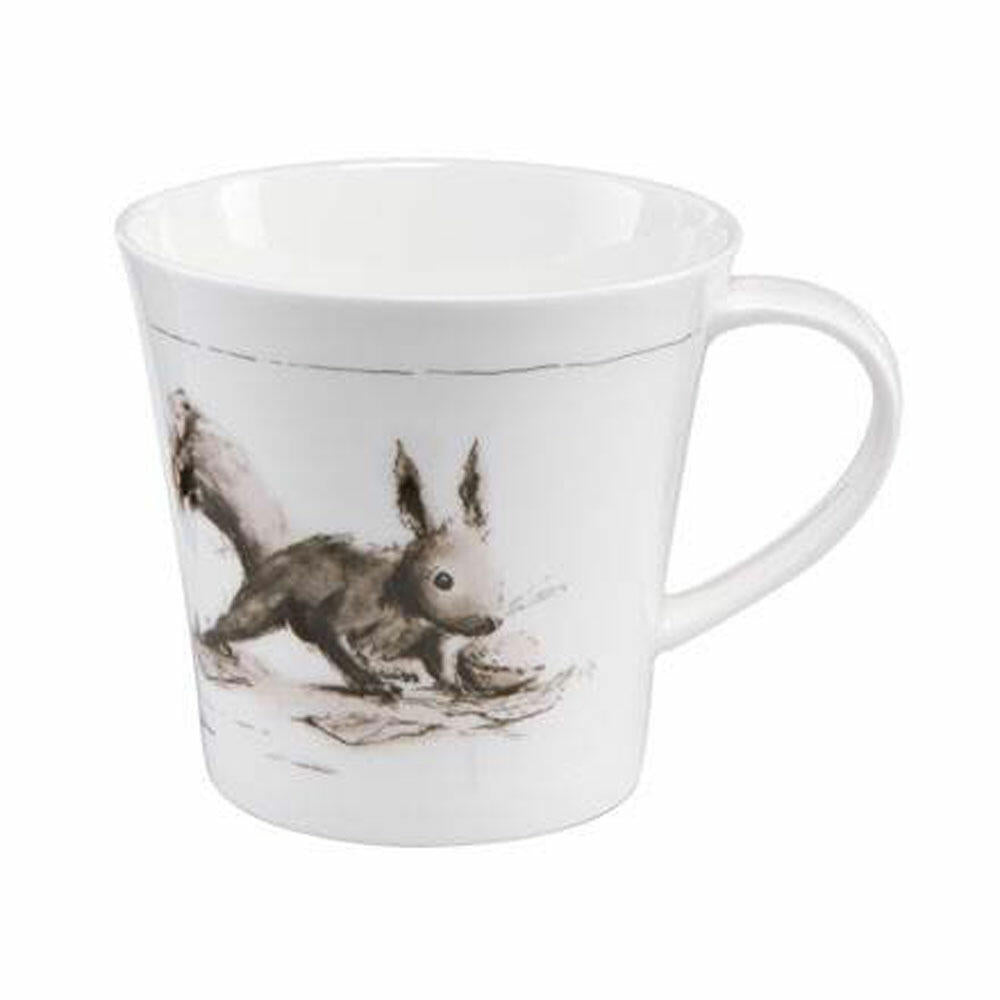 Goebel Coffee-/Tea Mug Peter Schnellhardt Leckerer Wintervorrat, Fine Bone China, schwarz-weiß, 350 ml, 26500081