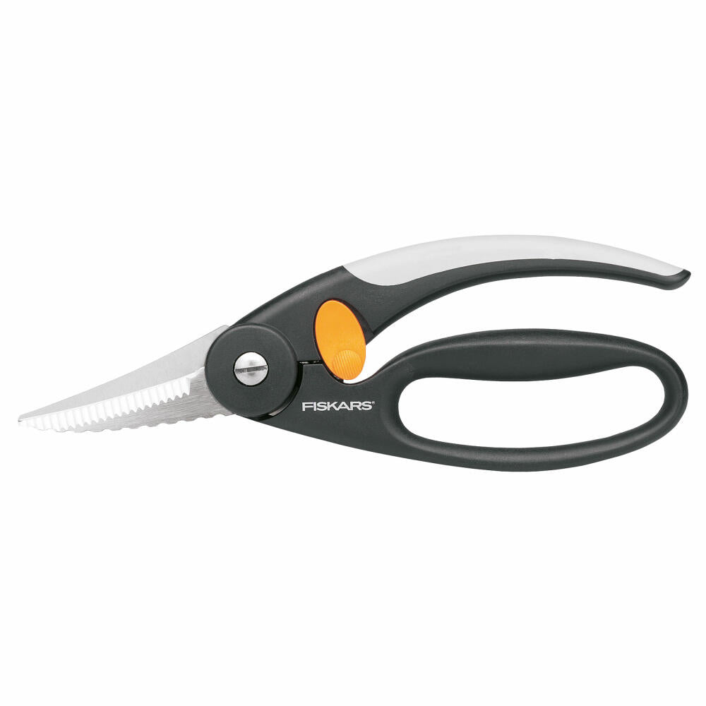 Fiskars Functional Form Fish Scissors, Fish Scissors, Kitchen Scissors, Kitchen Aid, Stainless Steel, 22 cm, 1003032