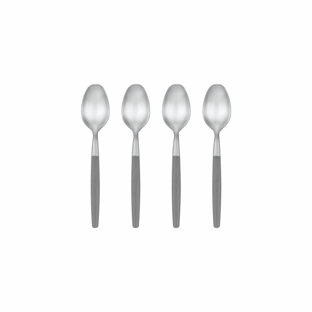 Blomus Espresso spoon set of 4 Maxime Sharkskin, stainless steel, plastic, 11 cm, 64356