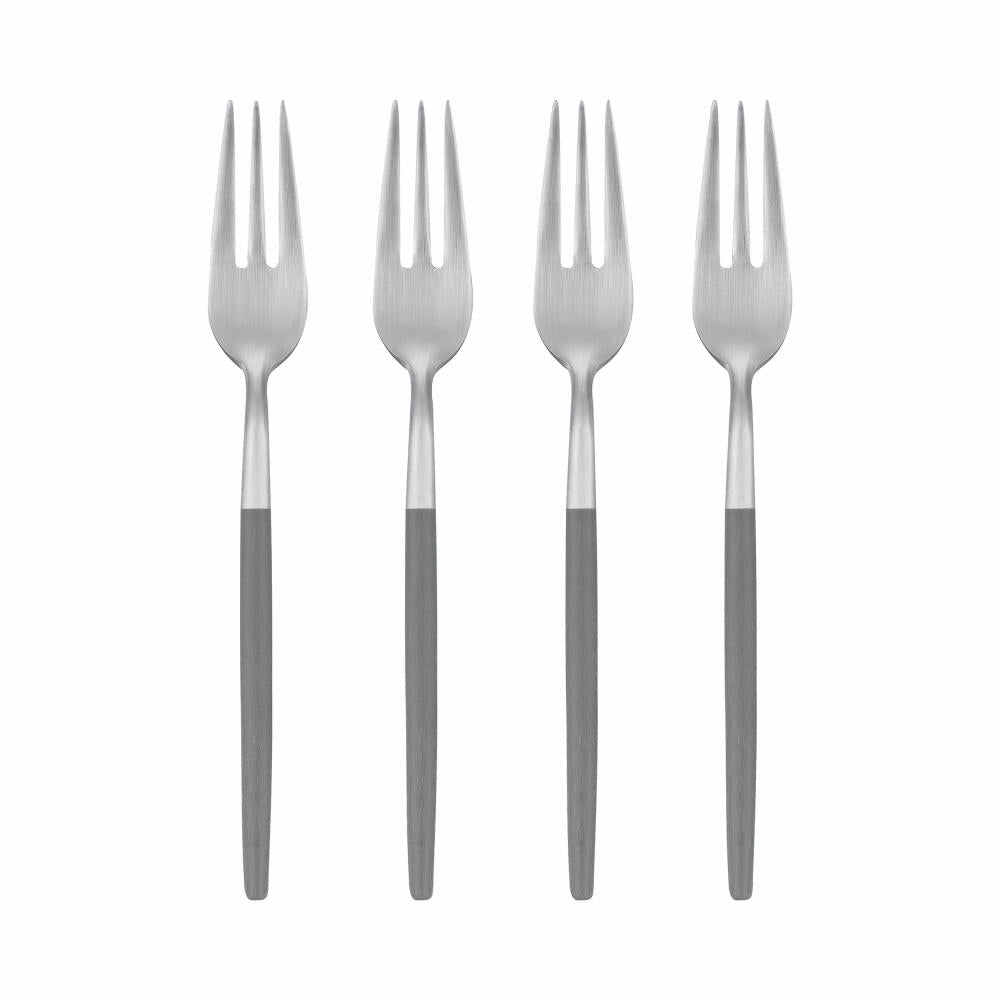 Blomus cake forks set of 4 Maxime Sharkskin, stainless steel, plastic, 15 cm, 64357