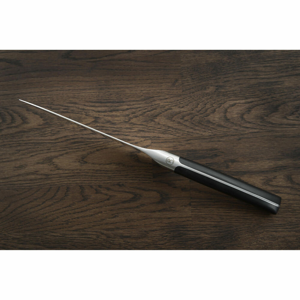 Professional Secrets Kitchen Chef's Knife Large, Steel / Fiberglass, Silver / Black, Total Length 32 cm, Blade Length 19.1 cm, 1013