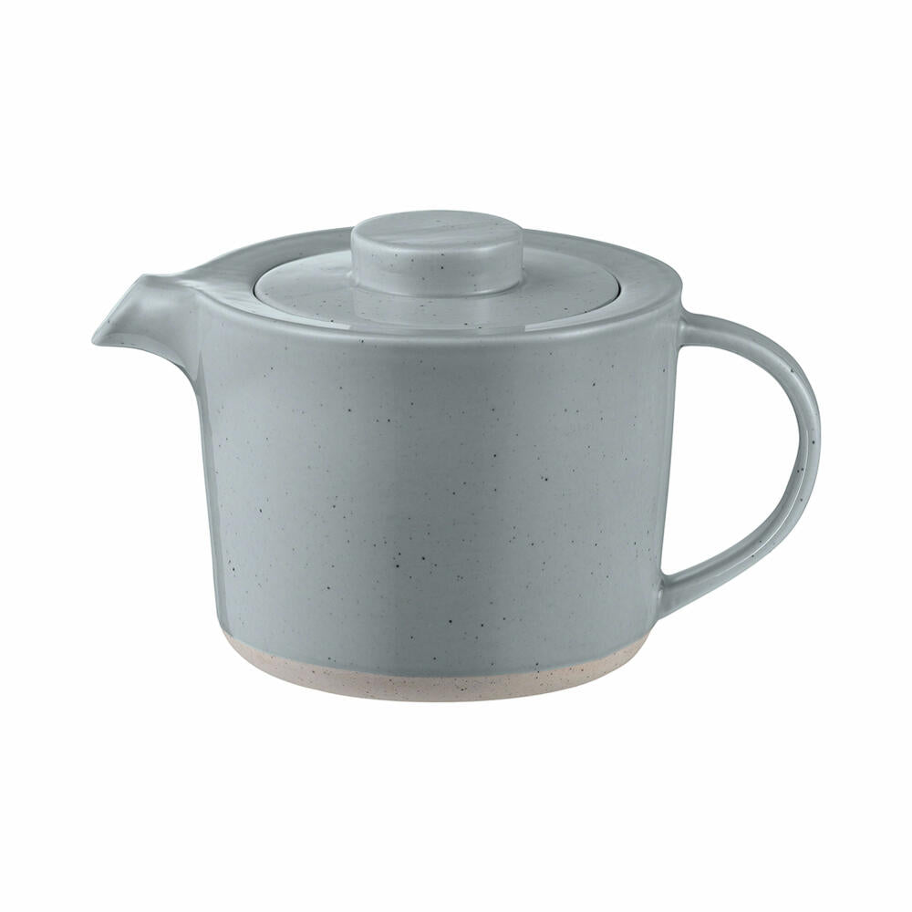 Blomus teapot Sablo, tea kettle, container for hot drinks with filter, stoneware, stainless steel, Stone, 1 L, 64371