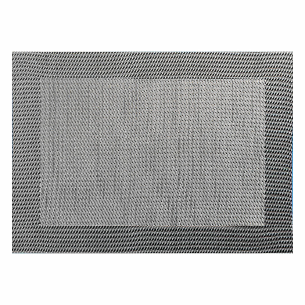 ASA Selection PVC placemat with woven edge, placemat, placemat, PVC, grey, W 33 cm, 78056076