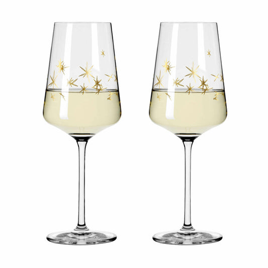 Ritzenhoff white wine glass set of 2 Celebration Deluxe 003, Romi Bohnenberg, crystal glass, 400 ml, 6141012