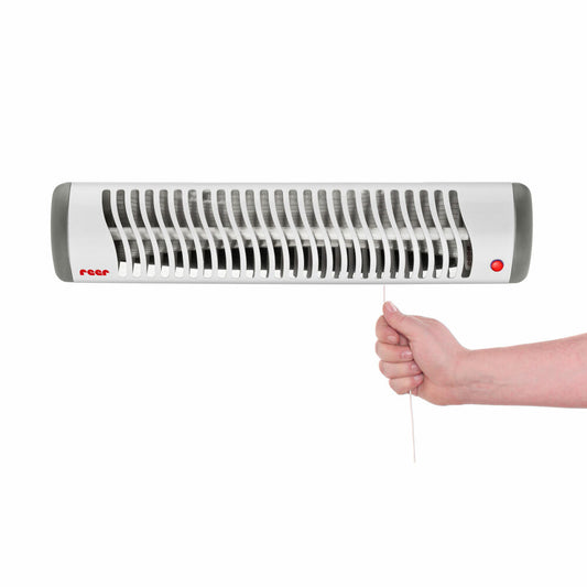 reer EasyHeat changing table radiant heater, radiant heater, wall radiant heater, baby heat lamp, 1 heat setting, anti-tilt device, black, 19040