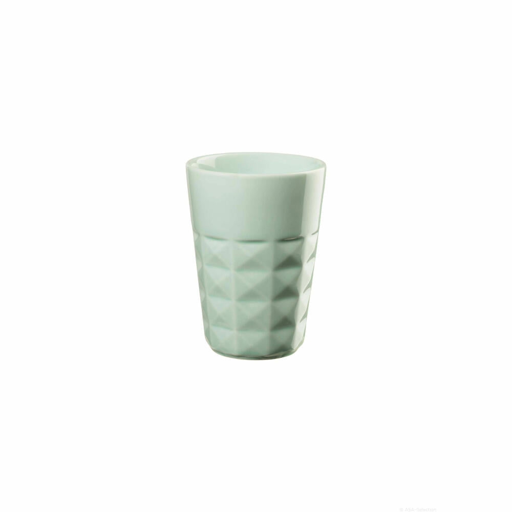 ASA Selection facette espresso mug Hint Of Mint, espresso mug, coffee cup, cup, porcelain, green, 80 ml, 59010178