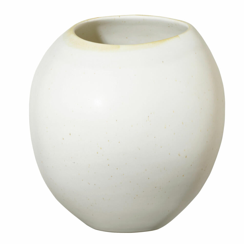ASA Selection Vase Soft Shell, decorative vase, flower vase, stoneware, matt white, 24.6 cm, 61003249