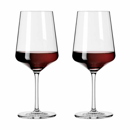 Ritzenhoff Rotweinglas 2er-Set Lichtweiss Julie 001, Nadine Niggemeier, Kristallglas, 540 ml, 6111005