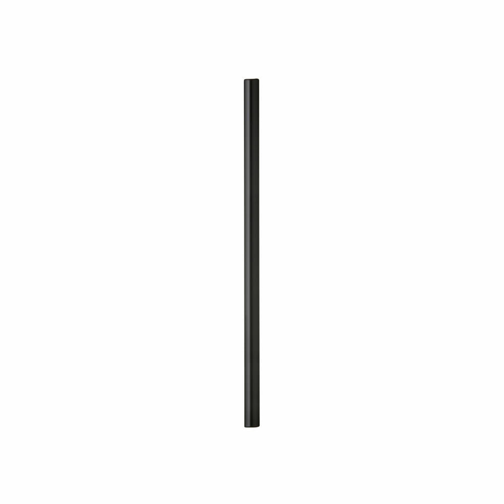 Lyngby Glass Drinking Straw Set Lyngby 6-piece with brush, glass, black, 14.5 cm, 10441